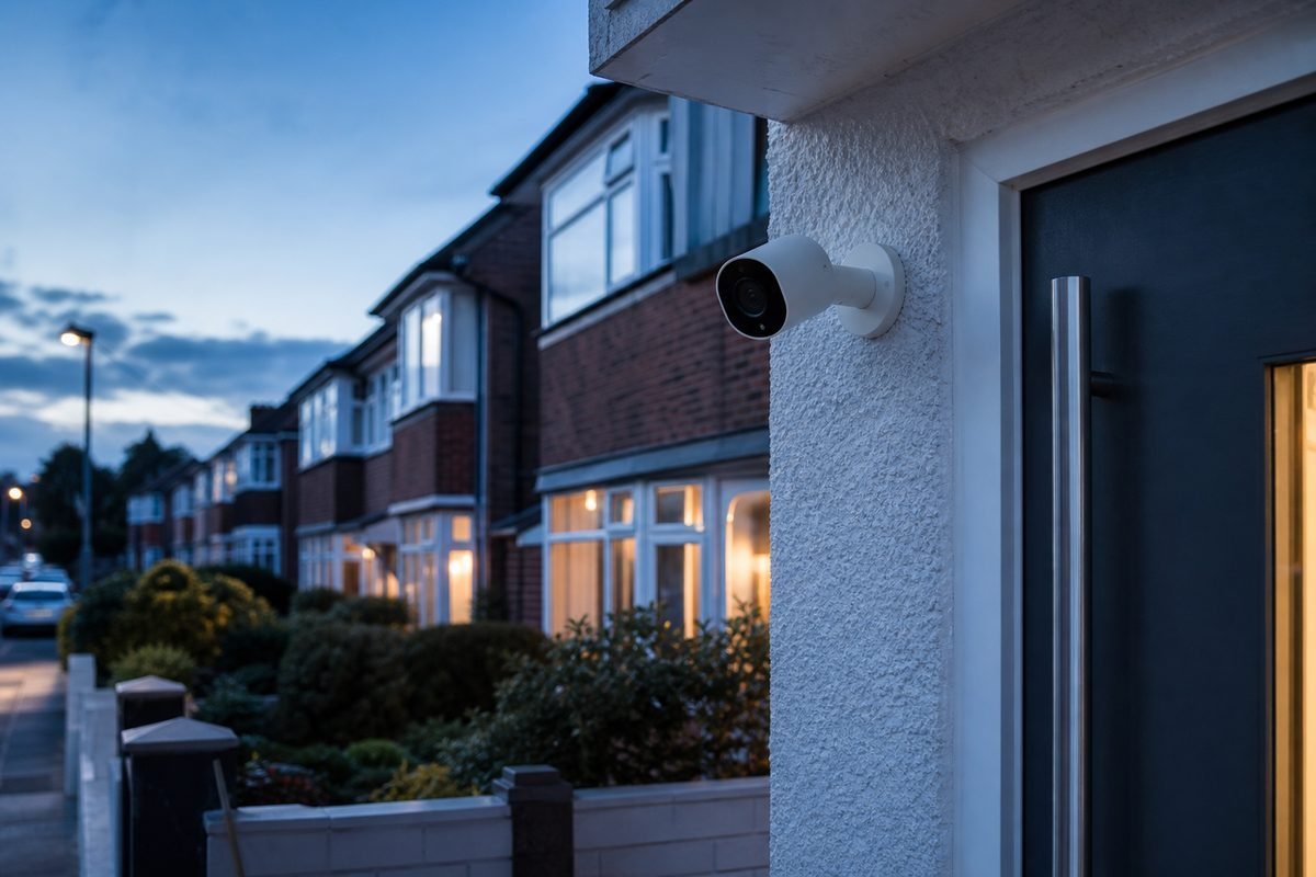 PearlBlog security camera protecting a UK home